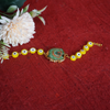Guru Ji Agate Swaroop Bracelet with Yellow Stones