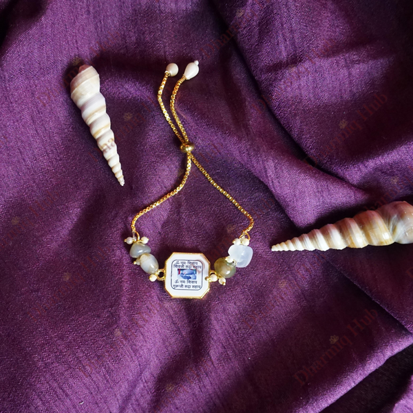 Guru Ji Resin Swaroop Chain Bracelet with Crystal