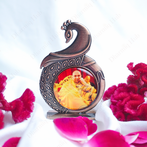 Guru Ji Swaroop Peacock Design Table Frame