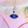 Turkish Evil Eye Wall Hanging Charm with Blue Beads