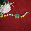 Guru Ji Agate Swaroop Bracelet with Yellow Stones