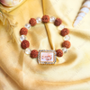 Guru Ji Swaroop Clear Pearls and Rudraksha Bracelets.