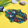 Colourful Hamsa Evil Eye Wall Hanging with Jute Rope