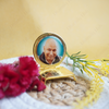 Golden Tabletop Murti for Swaroop , Car Dashboard & Home Decor