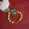 Guru Ji Agate Swaroop Bracelet with Yellow Stones