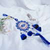 Decorative Evil Eye Nazar Battu Wall Hanging with Blue Bells & Bead