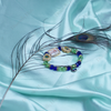 Divine Guru Ji Swaroop Bracelet with Peacock Stones