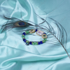 Divine Guru Ji Swaroop Bracelet with Peacock Stones