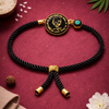 Guru Ji Black Resin Swaroop Bracelet with Evil Eye Charm