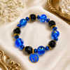 Jai Guru Ji bracelet with premium blue and black beads