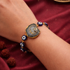 Guru Ji Agate Swaroop Bracelet with Evil Eye Blue Stones